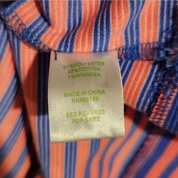 Lilly Pulitzer Charlene Shift Dress Medium Striped Pink Blue - Picture 7 of 9